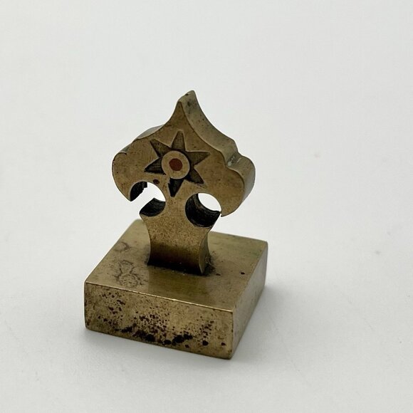 Other - Antique Chinese Brass Seal Qianlong Tribute Stamp Late Qing/Early Republic Era